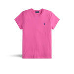 POLO RALPH LAUREN T-Shirt donna Classic Fit  in cotone Rosa Intenso