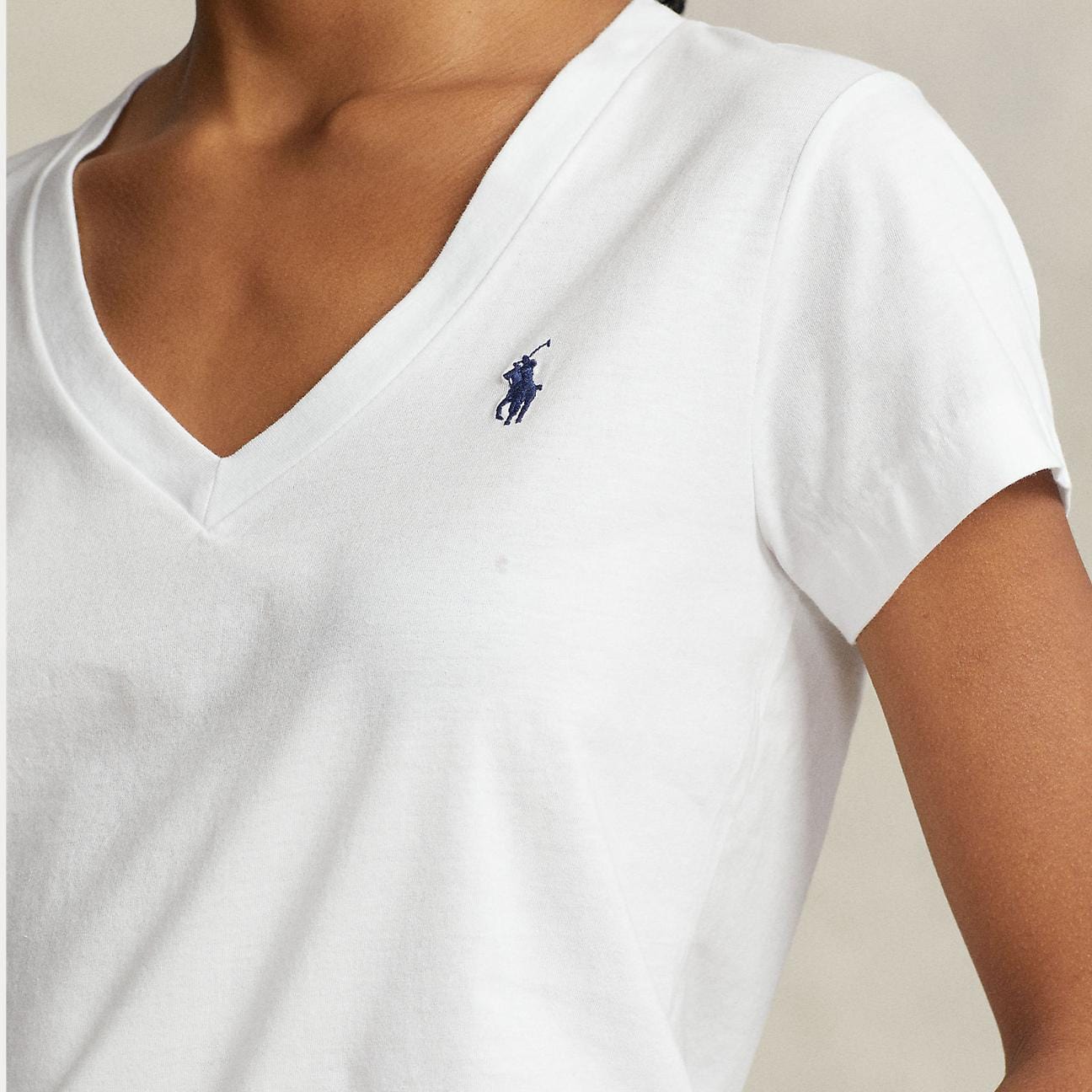 POLO RALPH LAUREN T-Shirt donna in cotone Bianco