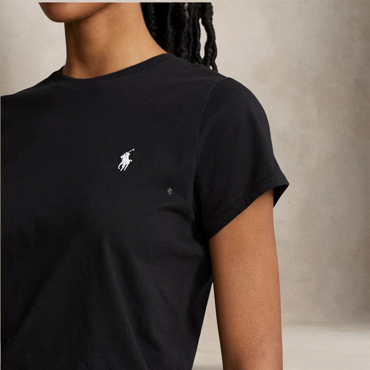 POLO RALPH LAUREN T-Shirt donna in cotone Nero
