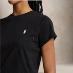 POLO RALPH LAUREN T-Shirt donna in cotone Nero