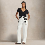 POLO RALPH LAUREN T-Shirt donna in cotone Nero