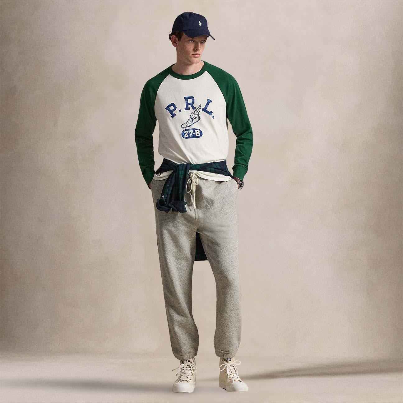 POLO RALPH LAUREN T-Shirt uomo con grafica Bianco e Verde