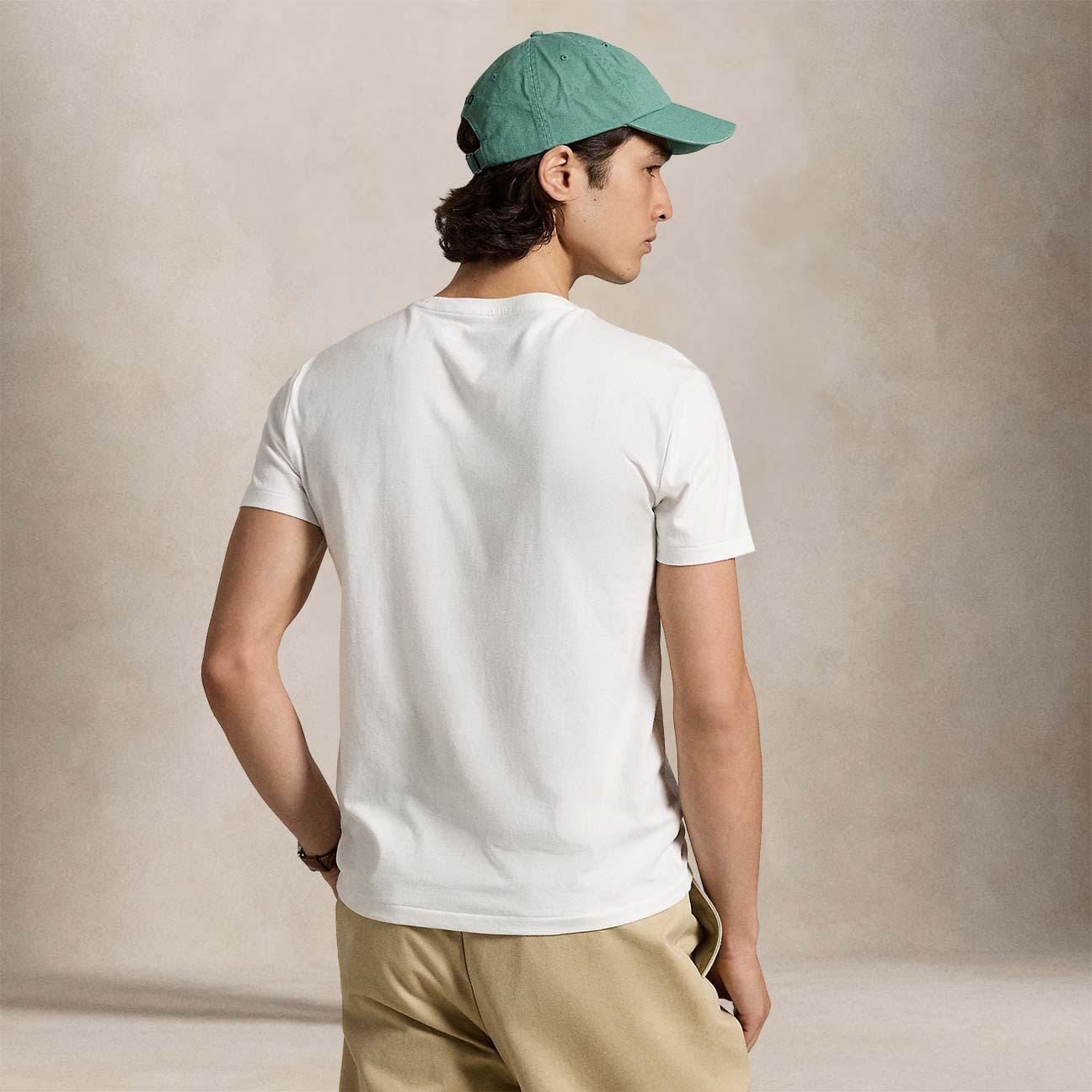 POLO RALPH LAUREN T-Shirt uomo Custom Slim Fit Bianco