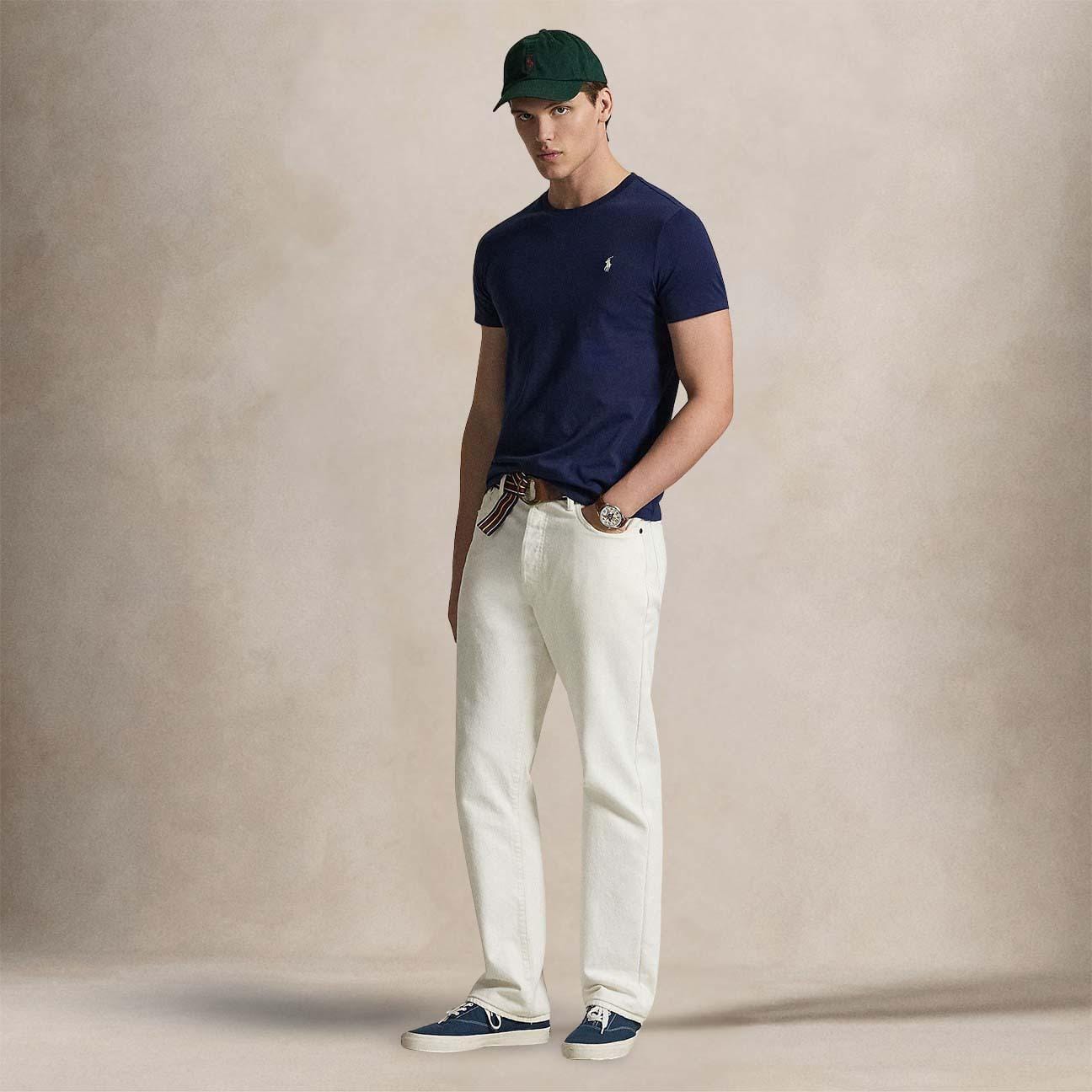 POLO RALPH LAUREN T-Shirt uomo Custom Slim Fit Blue