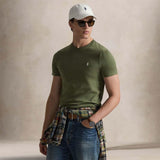 POLO RALPH LAUREN T-Shirt uomo Custom Slim Fit Green