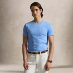 POLO RALPH LAUREN T-Shirt uomo Custom Slim Fit Lagoon