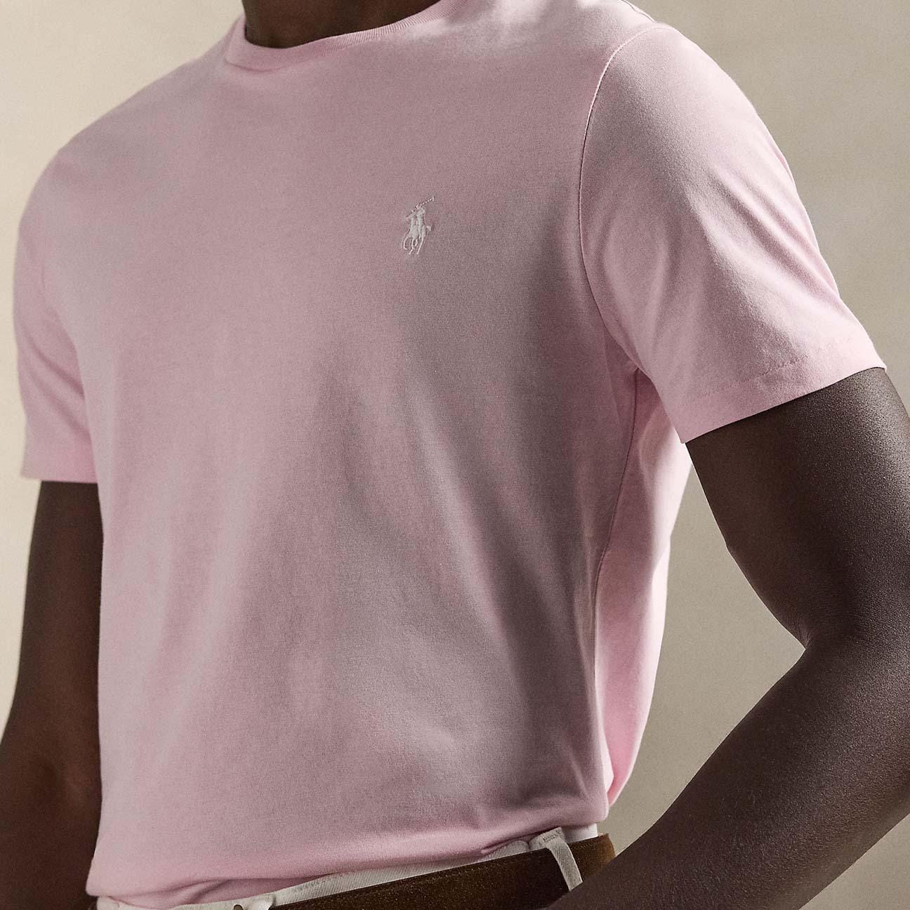 POLO RALPH LAUREN T-Shirt uomo Custom Slim Fit Pink
