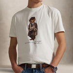 POLO RALPH LAUREN T-Shirt uomo Custom Slim Fit Polo Bear Bianco