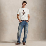 POLO RALPH LAUREN T-Shirt uomo Custom Slim Fit Polo Bear Bianco