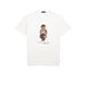 POLO RALPH LAUREN T-Shirt uomo Custom Slim Fit Polo Bear Bianco
