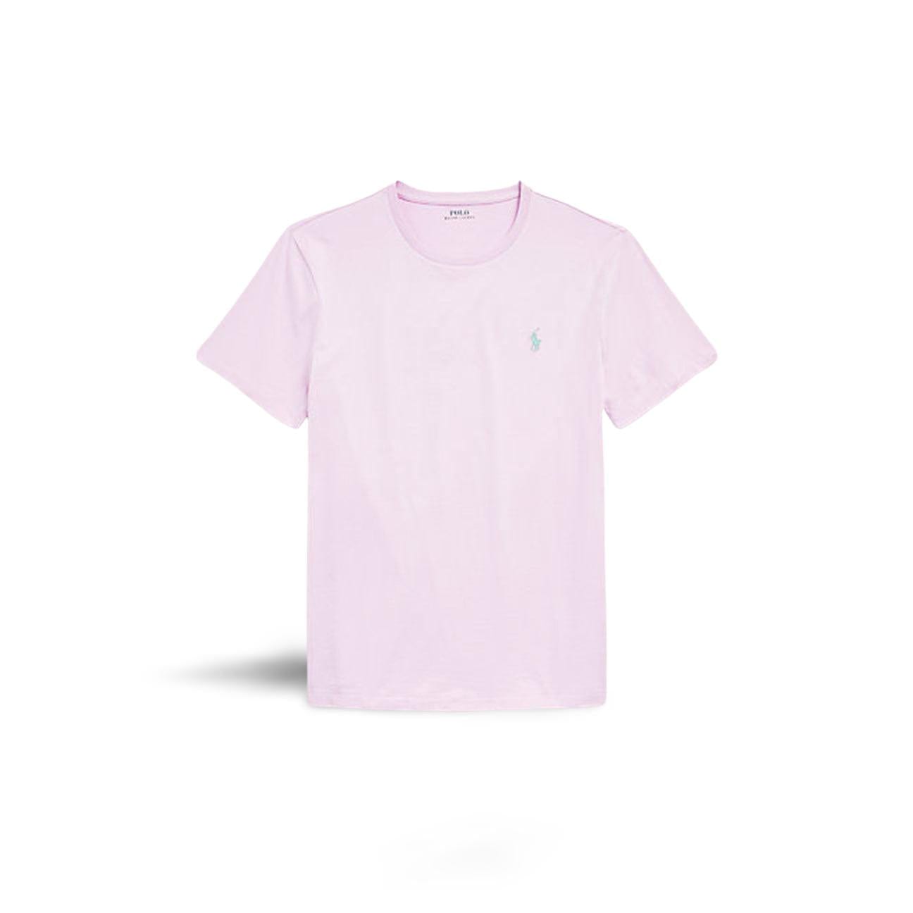 POLO RALPH LAUREN T-Shirt uomo girocollo Custom Slim Fit  Rosa