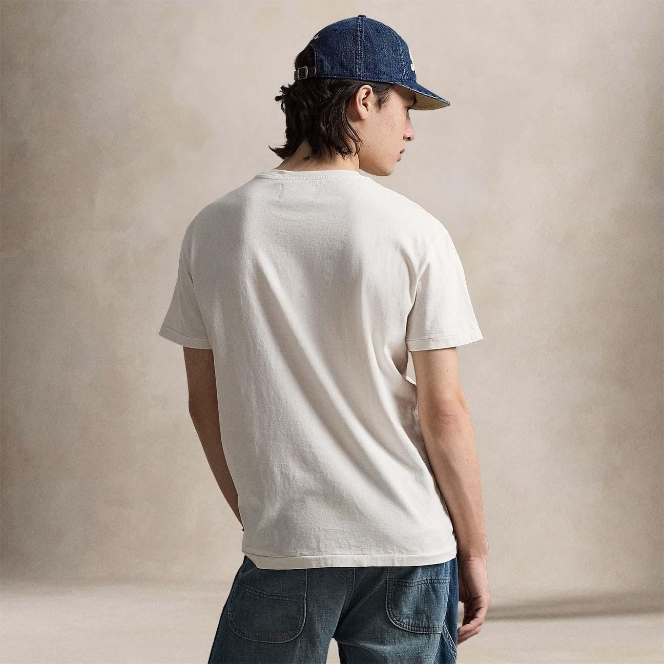 POLO RALPH LAUREN T-Shirt uomo in cotone con grafica Bianco