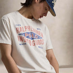 POLO RALPH LAUREN T-Shirt uomo in cotone con grafica Bianco