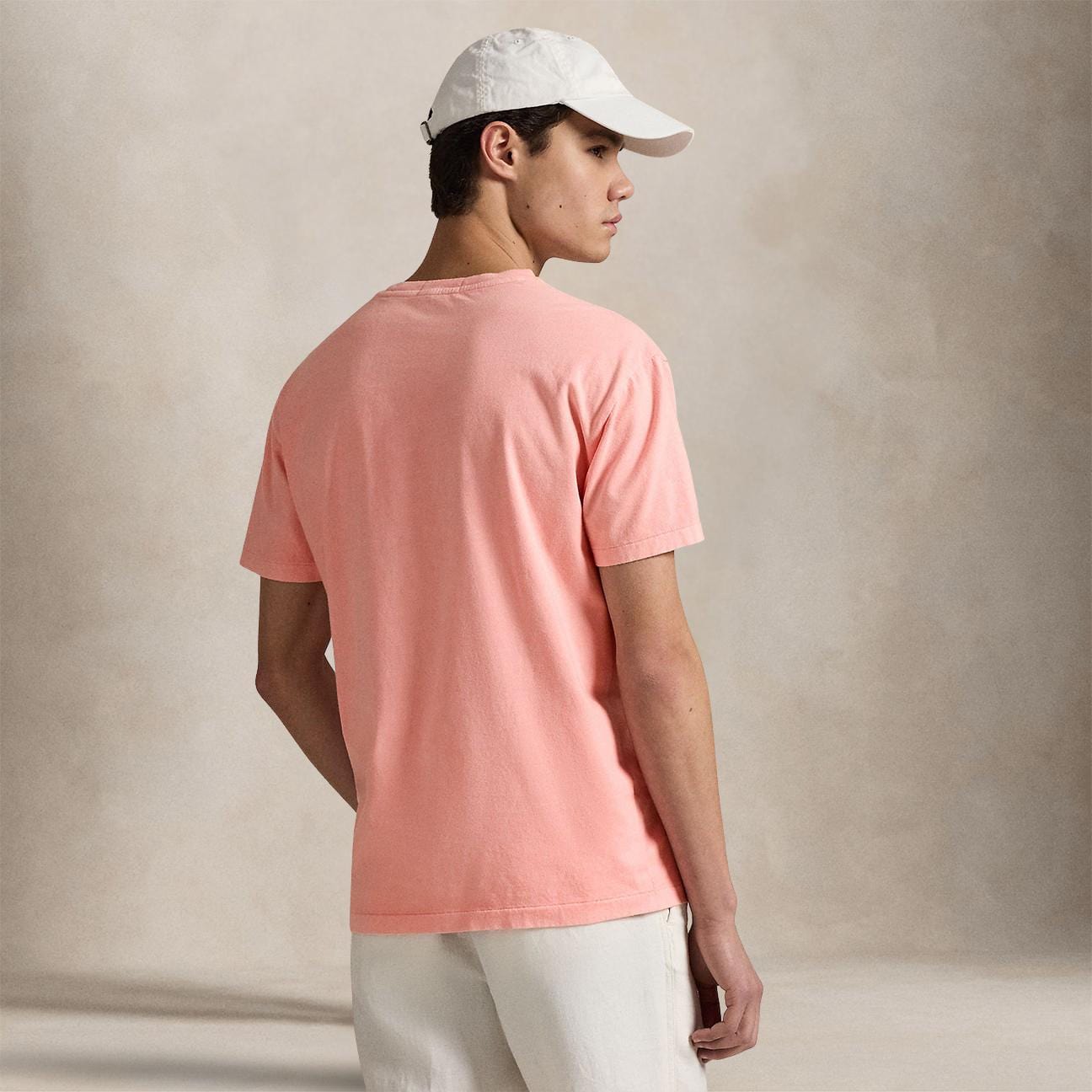 POLO RALPH LAUREN T-Shirt uomo in cotone Custom Slim Fit  Rose