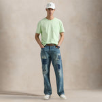 POLO RALPH LAUREN T-Shirt uomo in cotone Custom Slim Fit  Verde