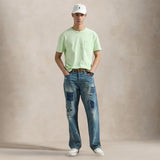 POLO RALPH LAUREN T-Shirt uomo in cotone Custom Slim Fit  Verde