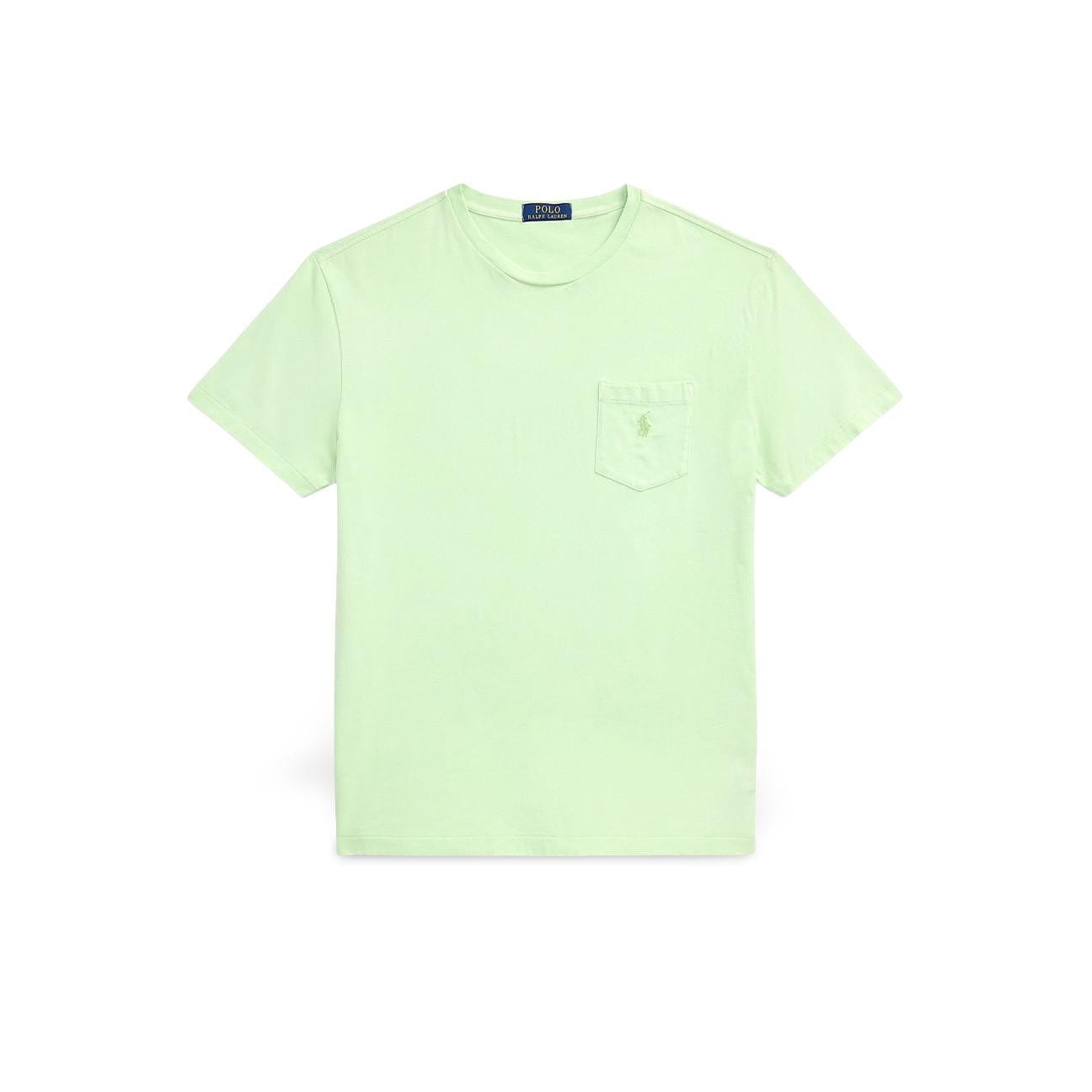 POLO RALPH LAUREN T-Shirt uomo in cotone Custom Slim Fit  Verde