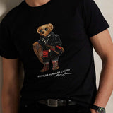 POLO RALPH LAUREN T-Shirt uomo Polo Bear Custom Slim-Fit Nero