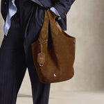 POLO RALPH LAUREN Tote Polo Play media in camoscio Marrone
