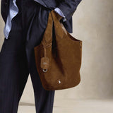 POLO RALPH LAUREN Tote Polo Play media in camoscio Marrone
