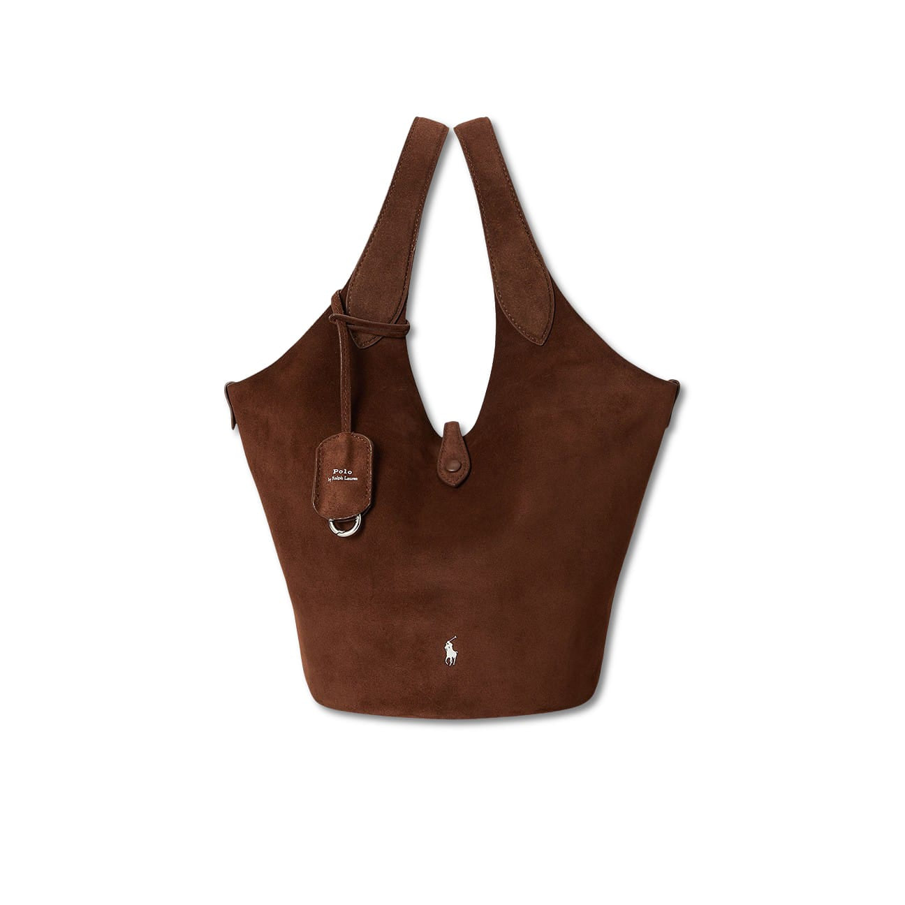POLO RALPH LAUREN Tote Polo Play media in camoscio Marrone