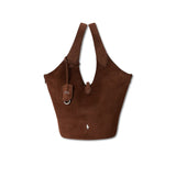 POLO RALPH LAUREN Tote Polo Play media in camoscio Marrone