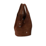 POLO RALPH LAUREN Tote Polo Play media in camoscio Marrone