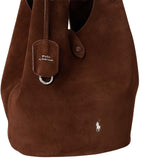 POLO RALPH LAUREN Tote Polo Play media in camoscio Marrone
