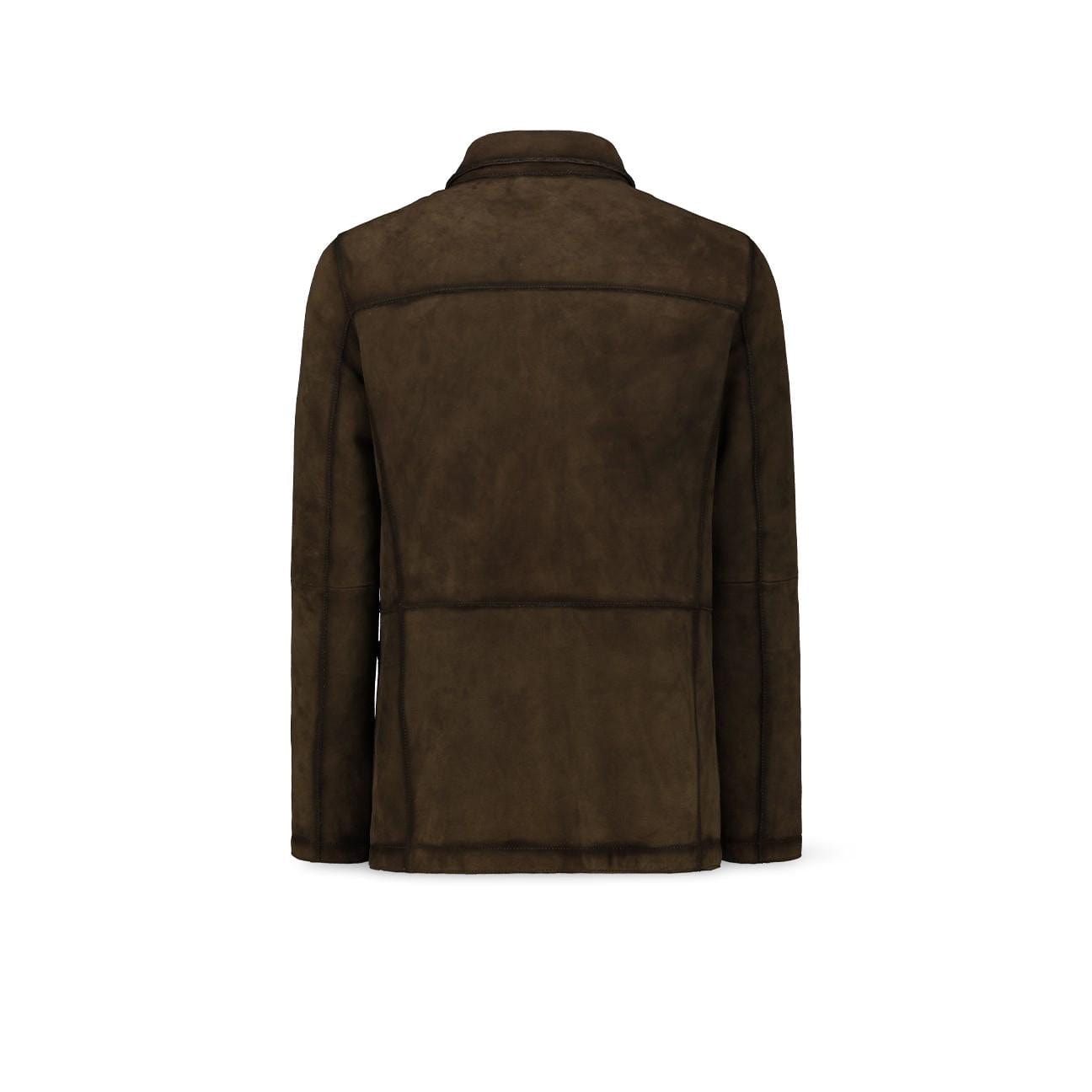 PROLEATHER Giacca uomo in pelle scamosciata Olive