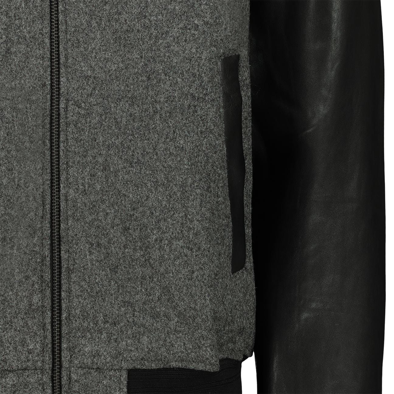 PROLEATHER Giacca uomo Varsity Grigio