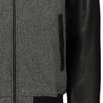 PROLEATHER Giacca uomo Varsity Grigio