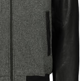 PROLEATHER Giacca uomo Varsity Grigio