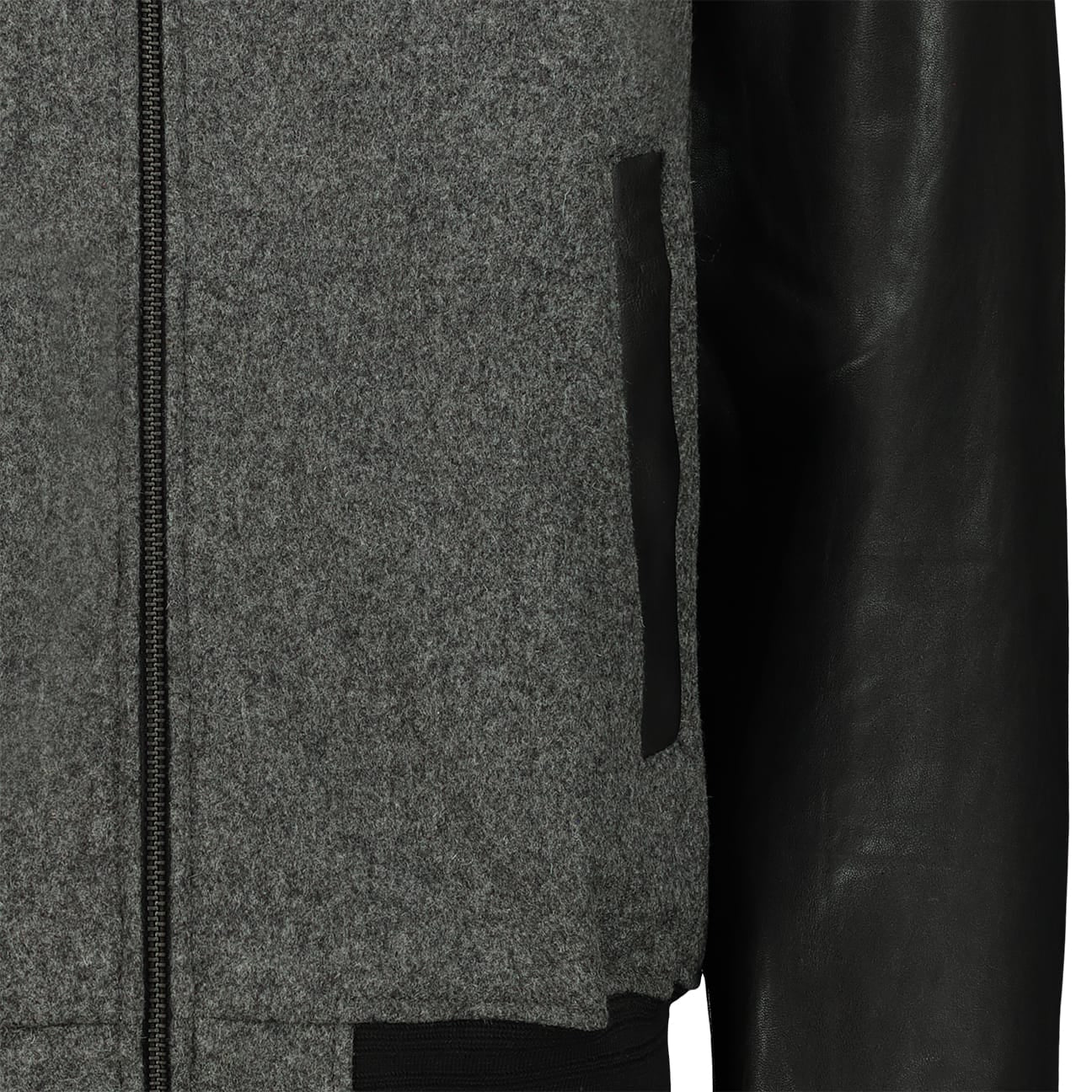 PROLEATHER Giacca uomo Varsity Grigio