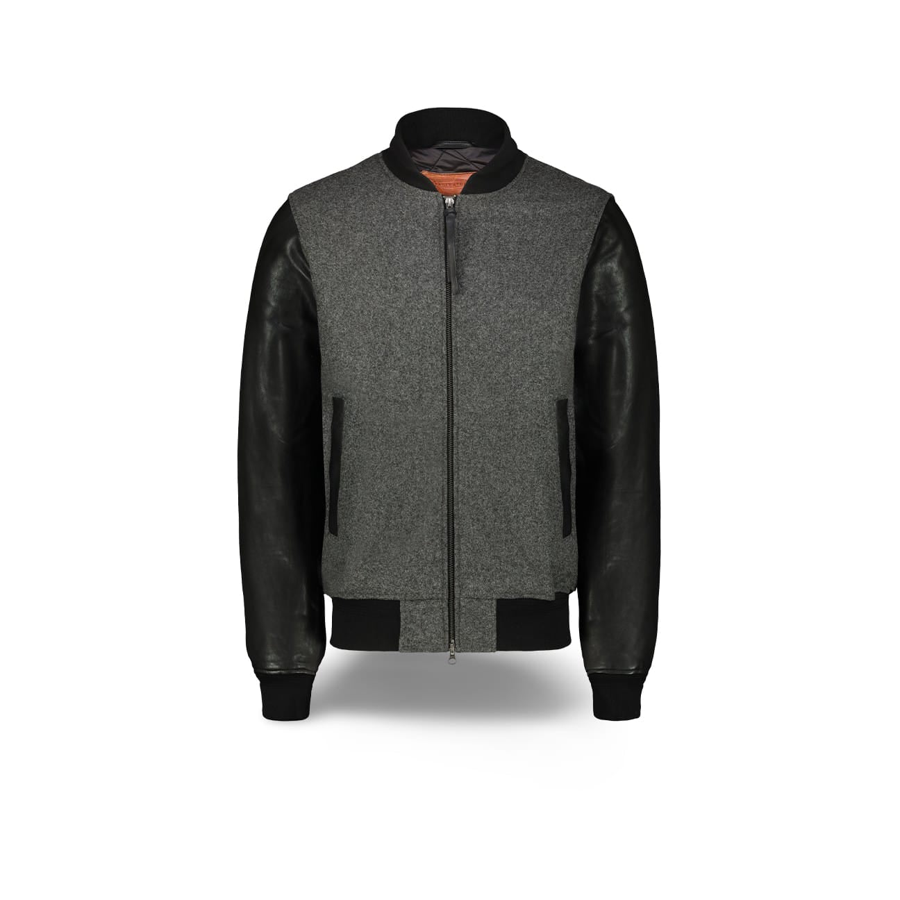 PROLEATHER Giacca uomo Varsity Grigio