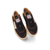 PURAAI Sneakers uomo in nylon e sude Nero e Marrone