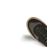 PURAAI Sneakers uomo in nylon e sude Verde Militare