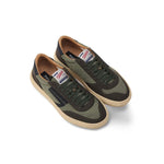 PURAAI Sneakers uomo in nylon e sude Verde Militare