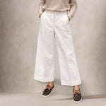 QL2 Pantalone donna Melody D in cotone Bianco