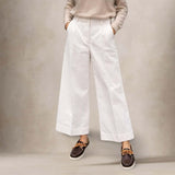 QL2 Pantalone donna Melody D in cotone Bianco