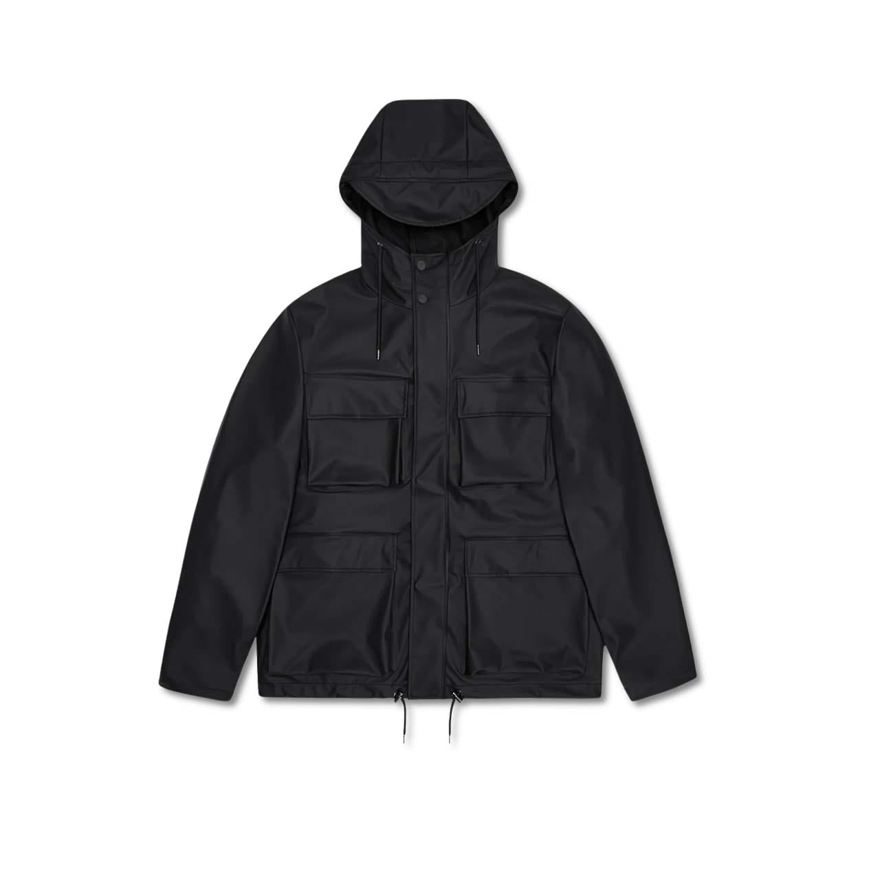 RAINS Giacca uomo Pocket Jacket Nero