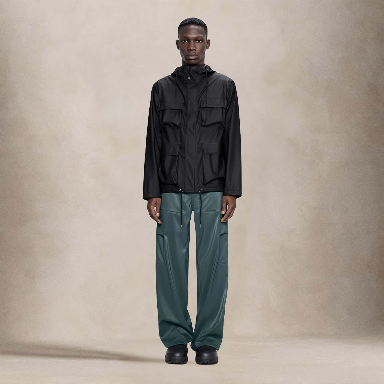 RAINS Giacca uomo Pocket Jacket Nero