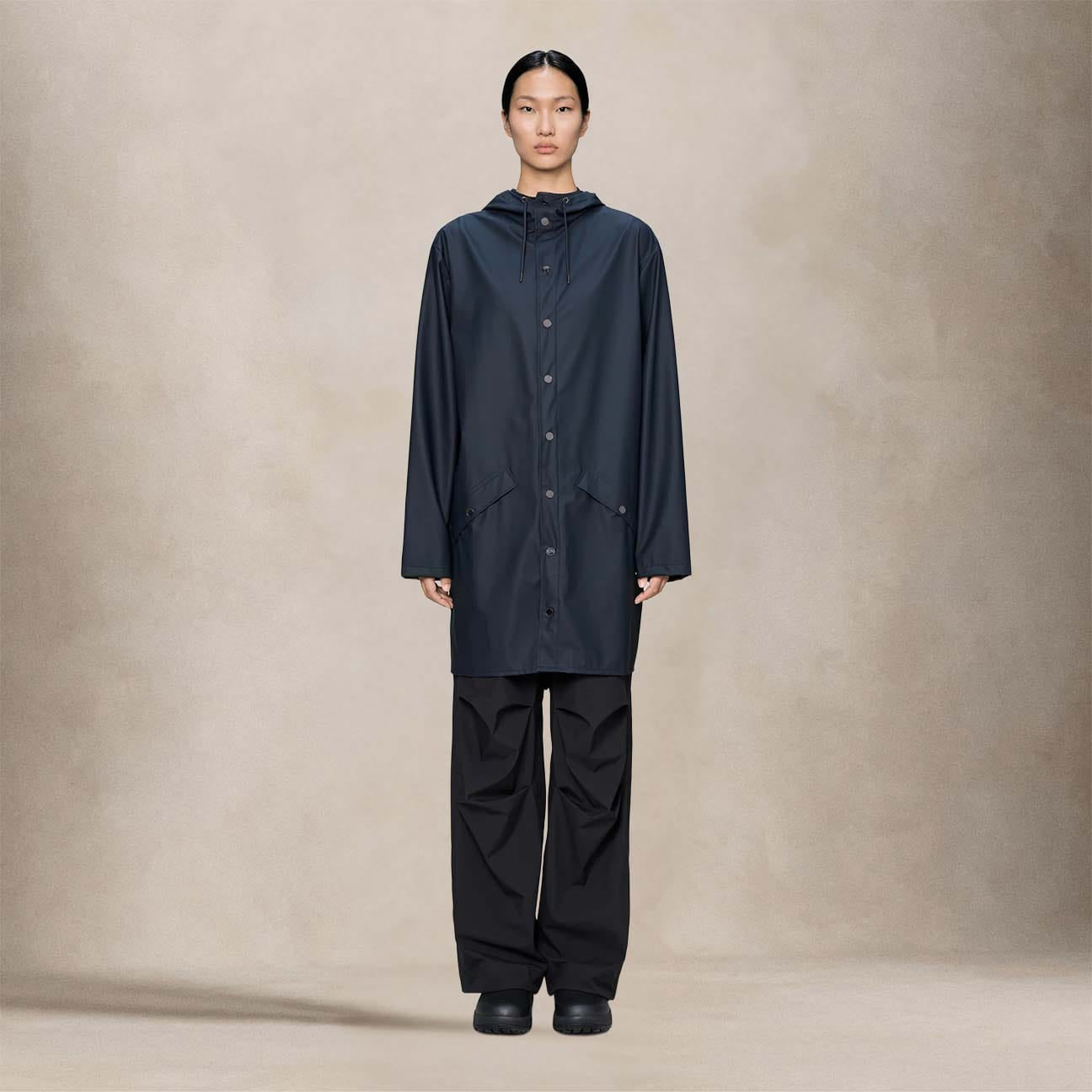 RAINS Impermeabile Long Jakcket Blue