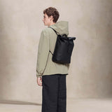 RAINS Zaino Rolltop Rucksack Mini Nero