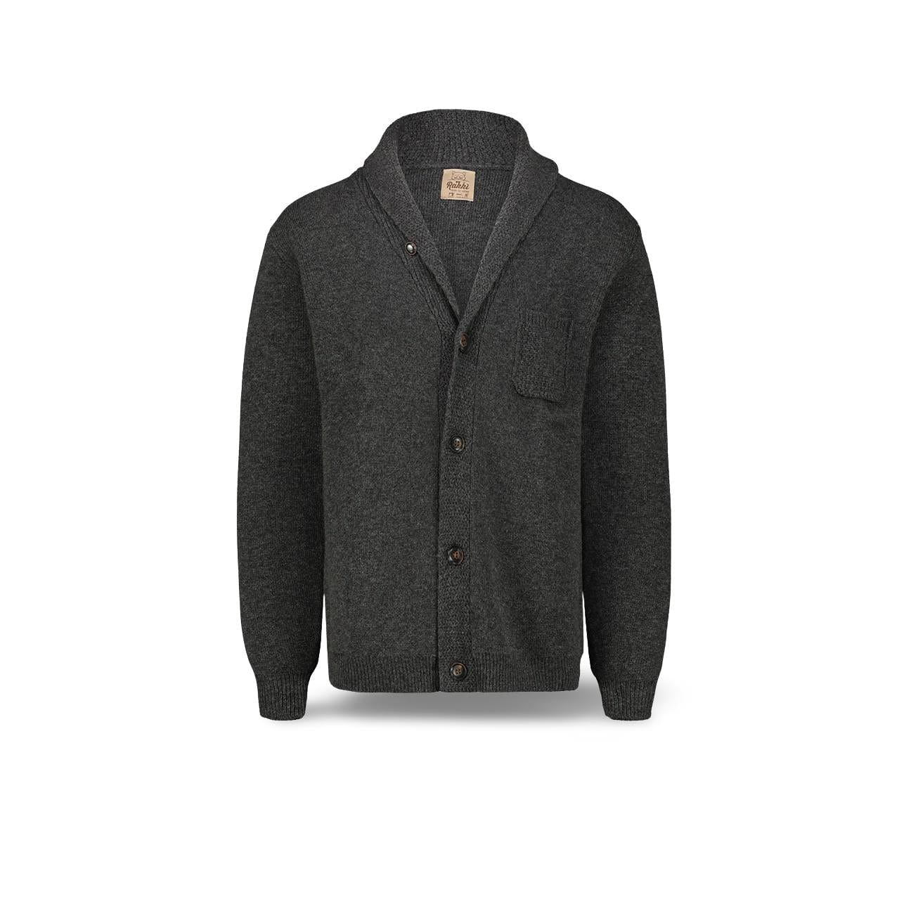 RAKKI Cardigan uomo Timeless Antracite