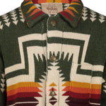 RAKKI Giacca uomo in maglia Pueblo Jaquard Verde