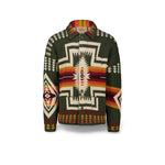 RAKKI Giacca uomo in maglia Pueblo Jaquard Verde