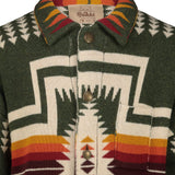RAKKI Giacca uomo in maglia Pueblo Jaquard Verde