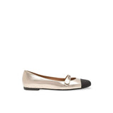 ROBERTO FESTA Ballerina Divy flat bicolore Oro e Nero