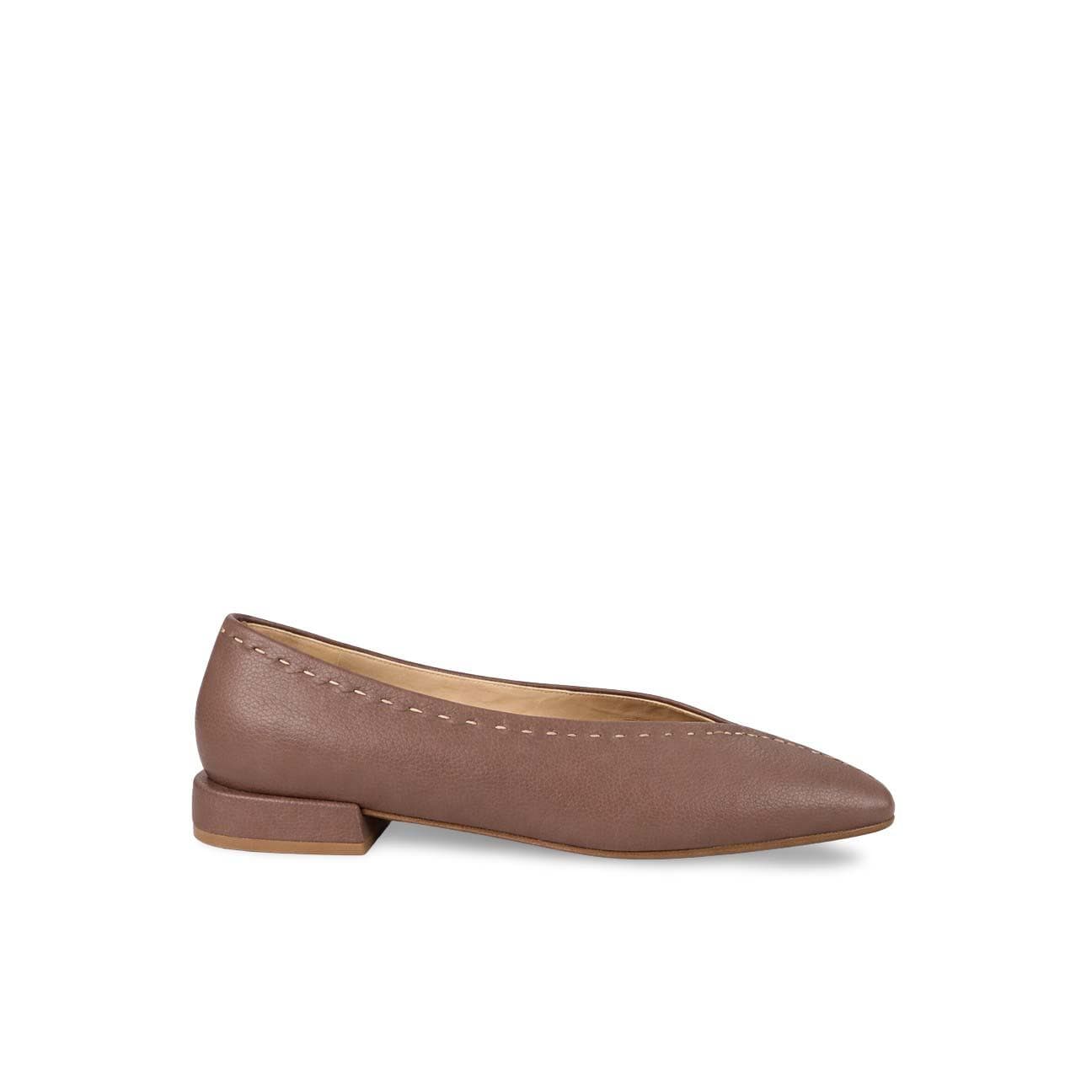 ROBERTO FESTA Ballerina donna in pelle Taupe