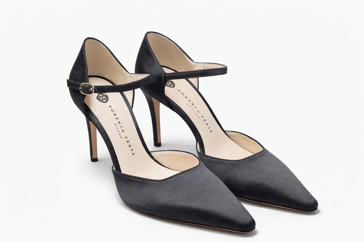 ROBERTO FESTA Pump in raso Nero